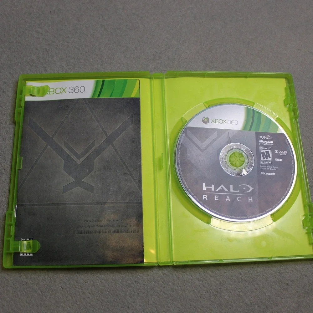 Halo Reach Xbox 360 Microsoft Bungie 2010 Video Game with Manual NTSC